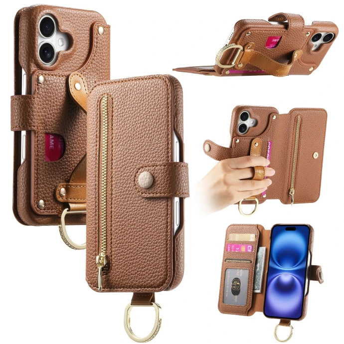 Luxury Leather Wallet Phone Cover