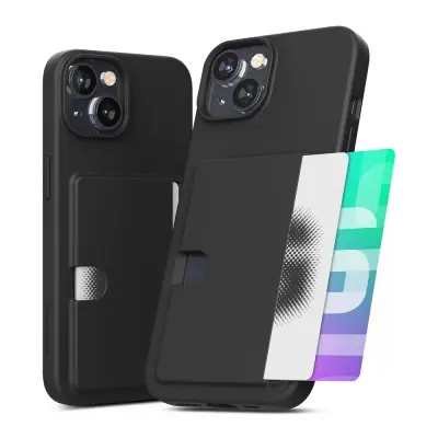 iPhone 13-17 Pro Max Mercury Goospery Rail 2 Card Holder Case Cover