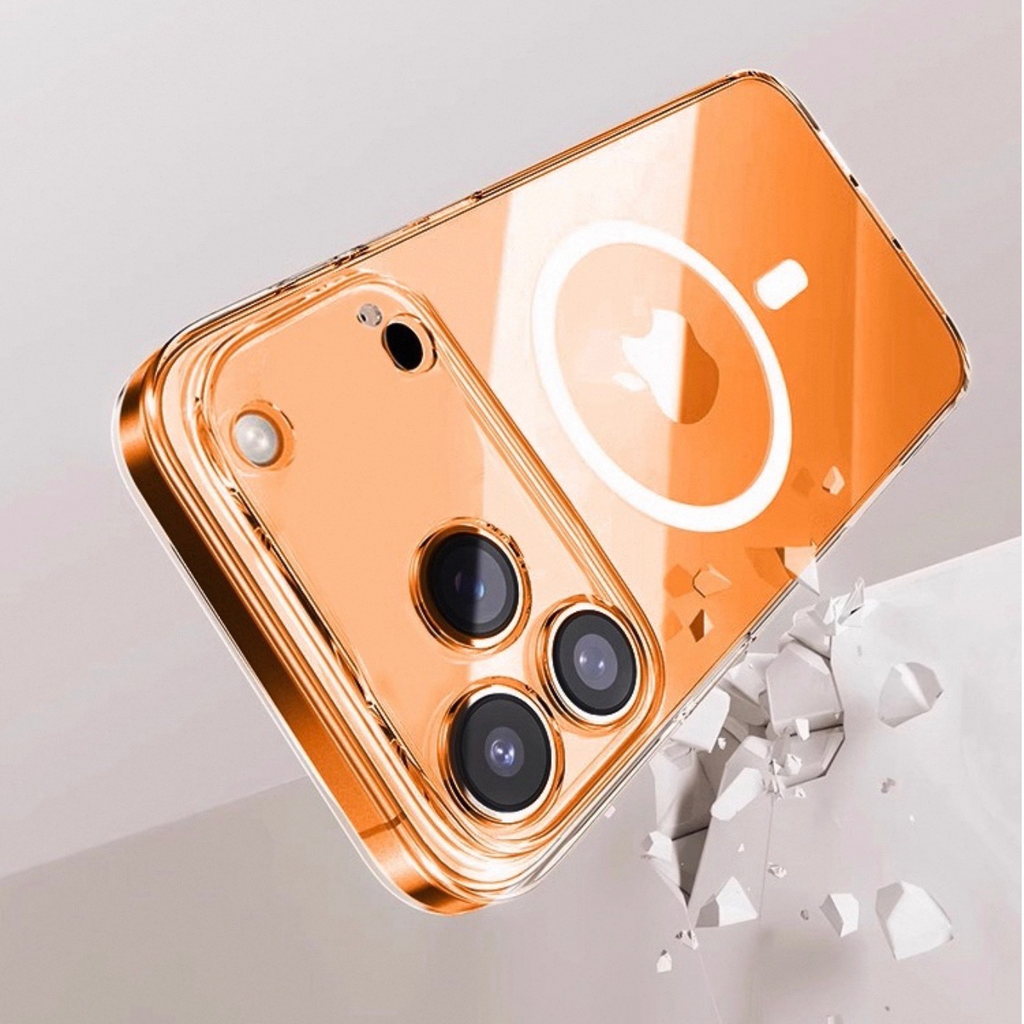 DIVI Clear Magnetic Case for iPhone 17 Pro Max, 16, 15, 14 – Heavy Duty Drop Protection & Full Camera Lens Cover – Premium Slim Fit for Men & Women (iPhone 17 Pro Max)