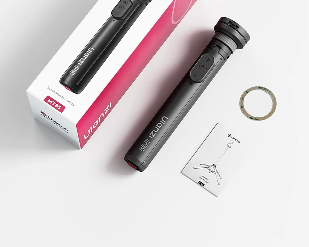 MT-85 Portable Magnetic Bluetooth Selfie Stick & Tripod for iPhone&Android (Black)